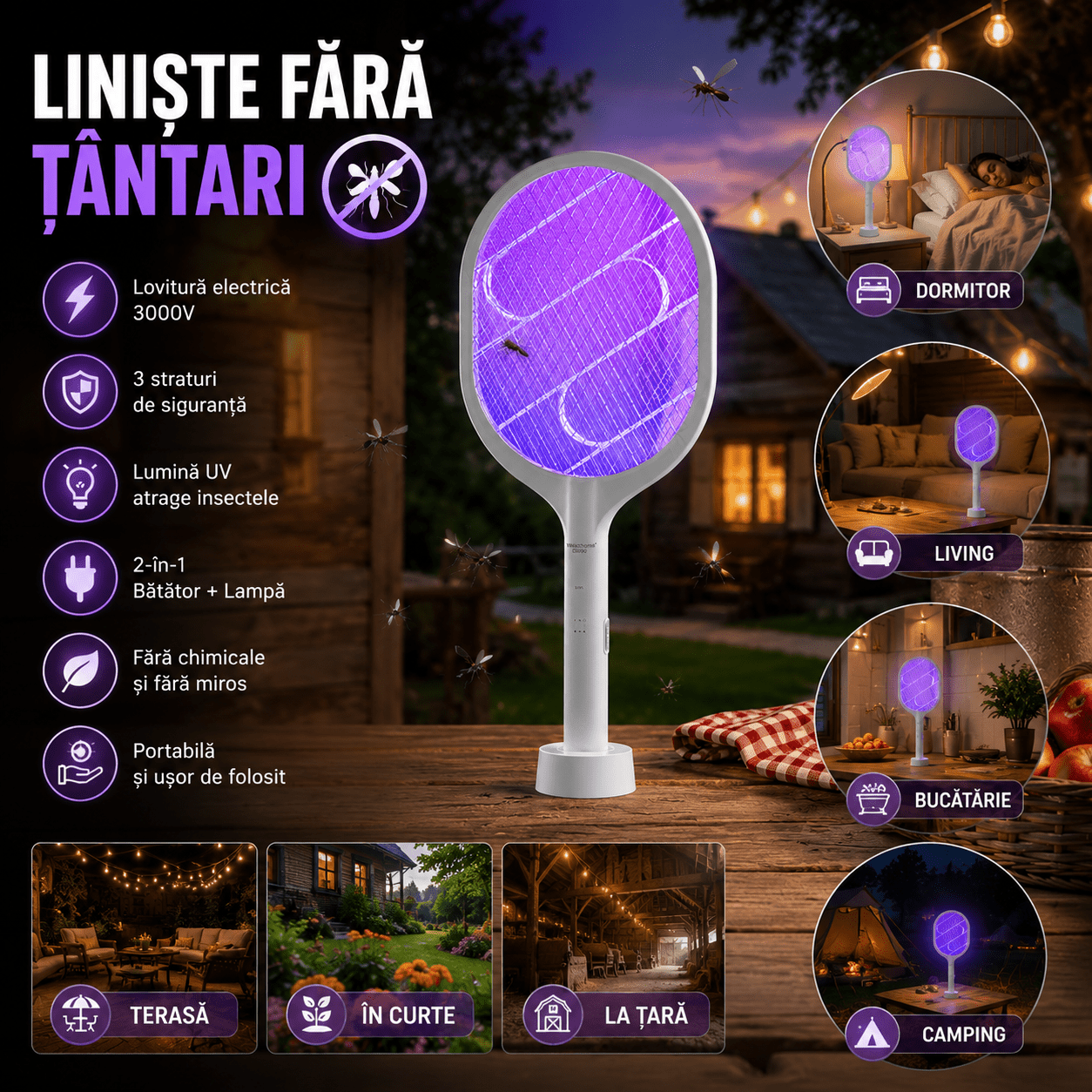 Paleta Electrică BugZap™
