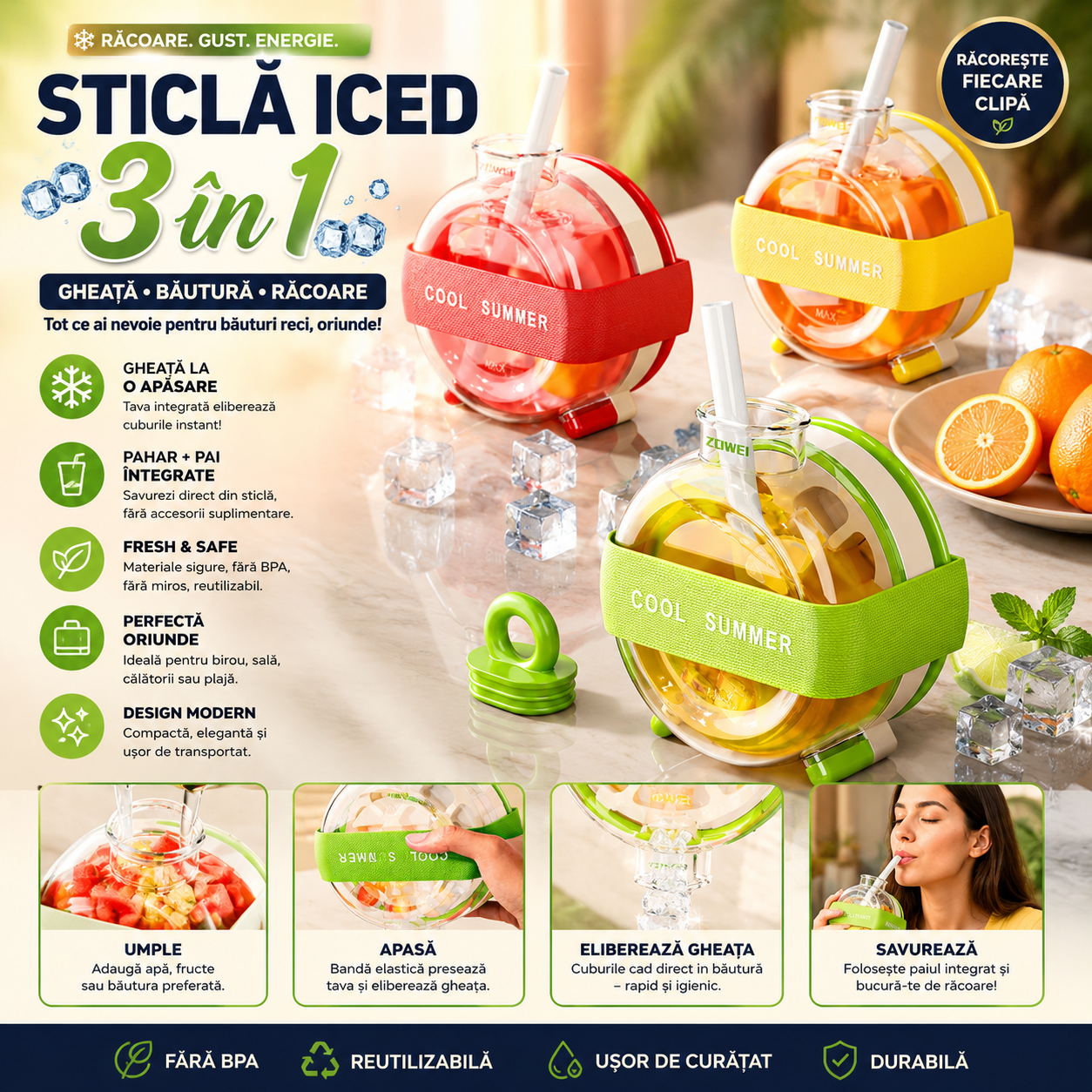Sticlă IceFlow™
