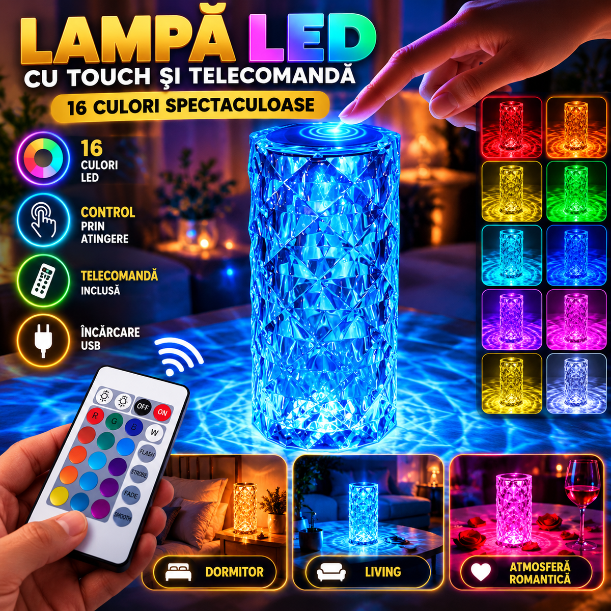 Lampă LED CristalMagic™