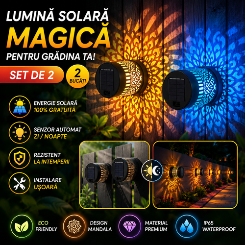 Set 2 Lămpi Solare MagicGarden™ (1+1 GRATIS)